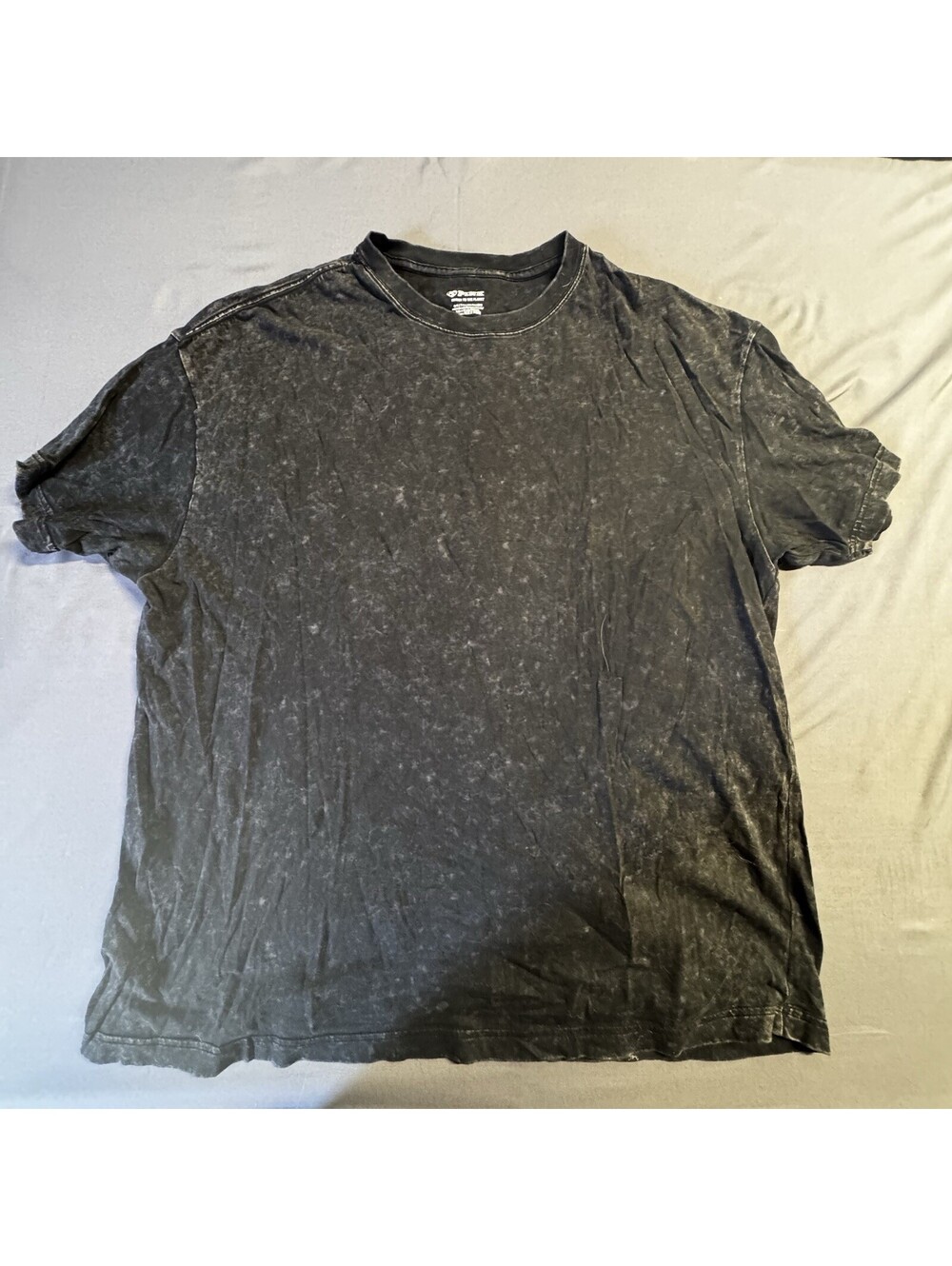 PINK Victoria's Secret Acid Wash Black Oversized Short Sleeve T-Shirt O/S